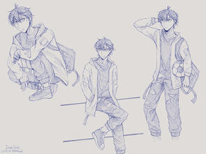 Isagi Yoichi Sketches